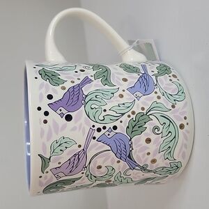 Peppermint & Pine Christmas Purple Robin Mug, NWT